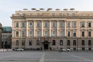 facade of hotel rome in Berlin