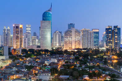 Skyview over Jakarta
