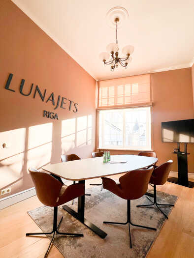 meeting room of LunaJets office in Riga meeting room of LunaJets office in Riga