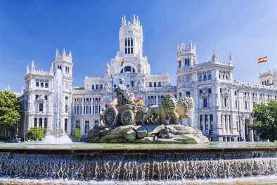 Fuente de Cibeles en Madrid, España Fuente de Cibeles en Madrid, España