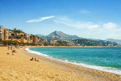 España, Andalucía, Málaga, Playa La Malagueta España, Andalucía, Málaga, Playa La Malagueta
