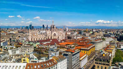 The beautiful city of Milan