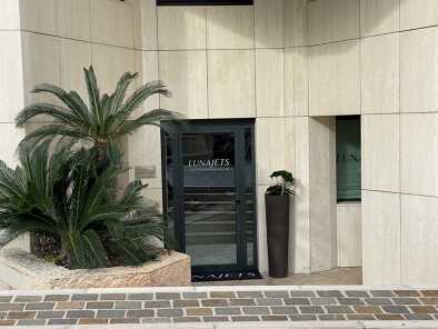 Outside view of Lunajets' office in Monaco