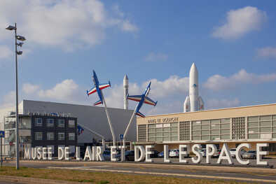 Air and Space Museum at Paris-Le Bourget Airport, Europe's busiest business airport in 2022.
