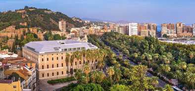 aerial view of the museo de malaga