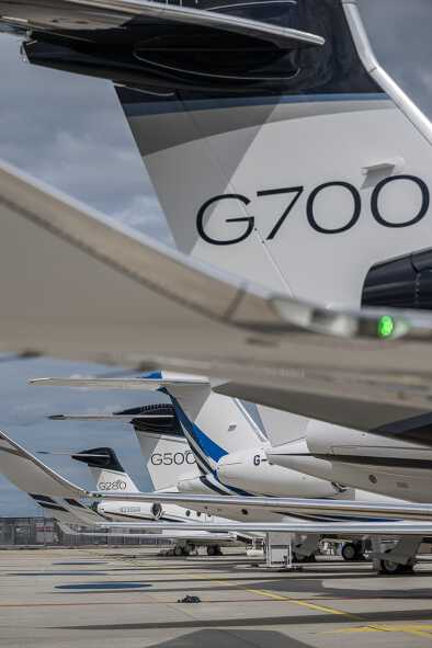 NBAA-BACE 2022 Gulfstream Globals lined up