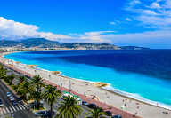 Nice's blue coastline Nice's blue coastline