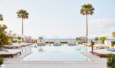 a view of the swimming pool in Nobu, Ibiza