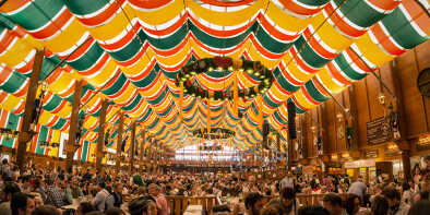 a tent of octoberfest