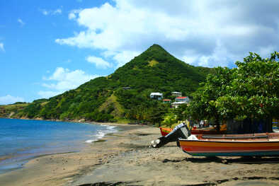 beachfront of the island of Martinique beachfront of the island of Martinique