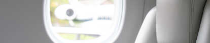 The view through the view of a private jet
