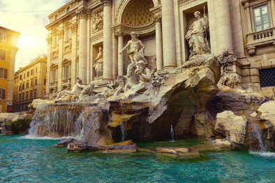Fuente de Trevi en Roma. Italia Fuente de Trevi en Roma. Italia