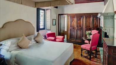 Photographie d'une chambre au Villa San Michele, A Belmond Hotel, Florence, Italie. 