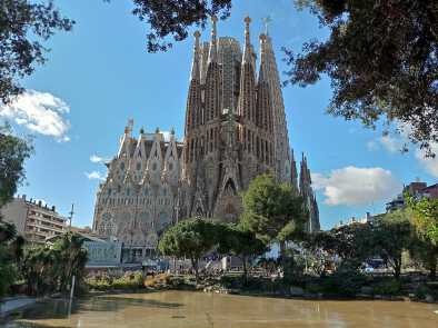 La Sagrada Familia - the impressive cathedral designed by Gaudi, which is being build since 19 March 1882 and is not finished yet 