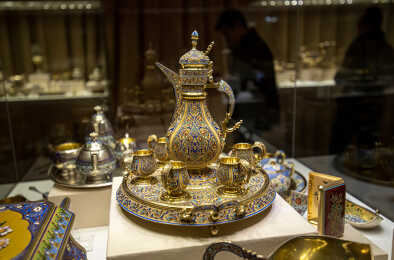 Interior del Palacio Shuvalov que alberga el Museo Fabergé en San Petersburgo Interior del Palacio Shuvalov que alberga el Museo Fabergé en San Petersburgo