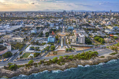 Vista aérea de la ciudad de Santo Domingo Vista aérea de la ciudad de Santo Domingo
