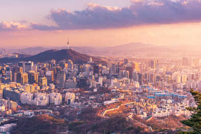 The Breathtaking view over Seoul, South Korea