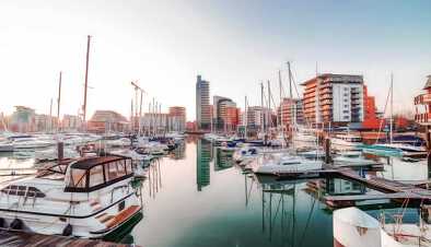 Marina de Ocean Village en Southampton, Reino Unido.
Marina de Ocean Village en Southampton, Reino Unido.