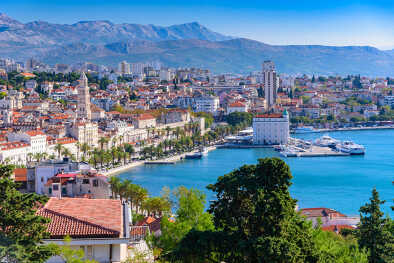 view of Split by day view of Split by day