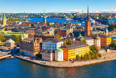 Bird view over the city of Stockholm Bird view over the city of Stockholm