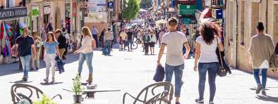 famous street Paseo del Borne, lovely street for shopping