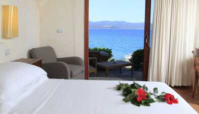 Chambre avec vue sur la mer à Olbia, Hotel Sporting