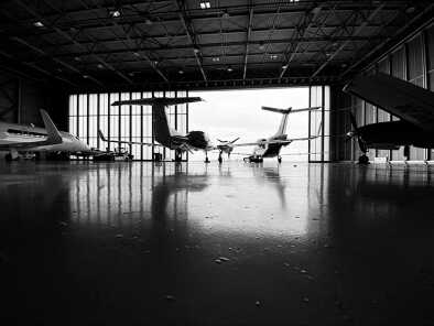 El nuevo hangar de 2.000 metros cuadrados de TAG Bolonia