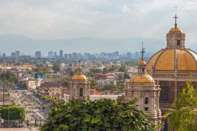 Vue sur la ville historique de Mexico