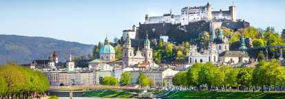 Panorámica de Salzburgo desde un jet privado