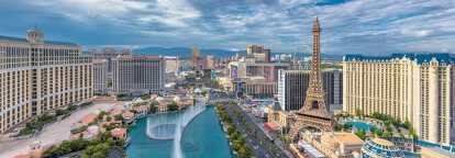 Vista de Las Vegas desde avion privado